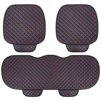 

KKYSYELVA Easy Install Car Seat Cushion Cover Universal Auto Front Back Seat Covers Car Chair Mat Pad Interior Accessories
