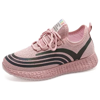 

Hot Tenis Feminino Women Sport Shoes Spring 2019 New Fashion Women Tennis Shoes Ladies Comfort Breathable Lace-Up White Trainers