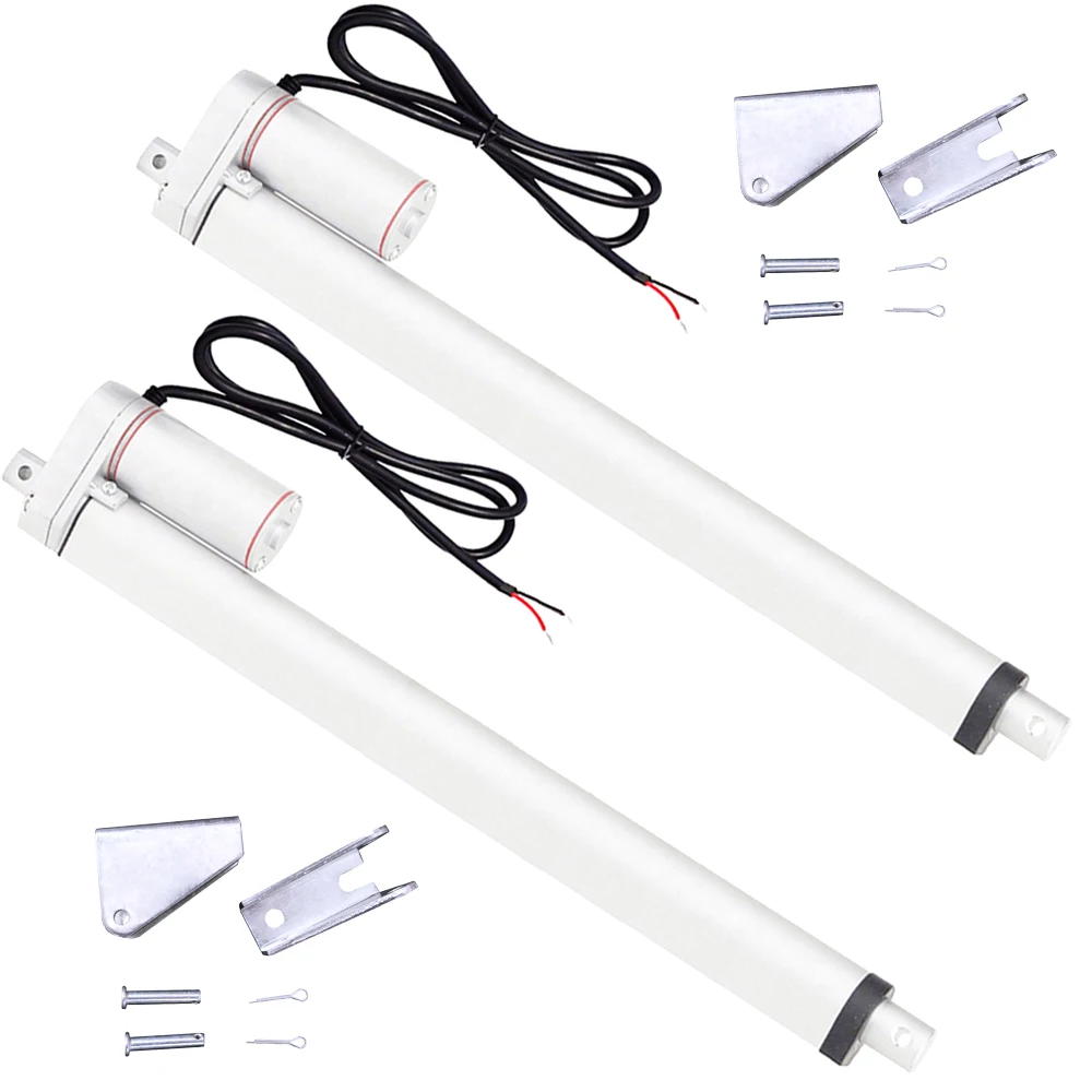 Набор из 2 шт 450mm18 &quotход DC12V 220 фунт макс лифт линейных приводов-14 мм/сек. скорость