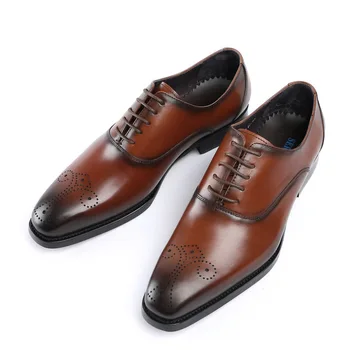 

Men Shoes Business Formal Wear Leather Shoes Large Size Cattle Leather Shoes Men Wedding Shoes Leather Comfortable Lace-up