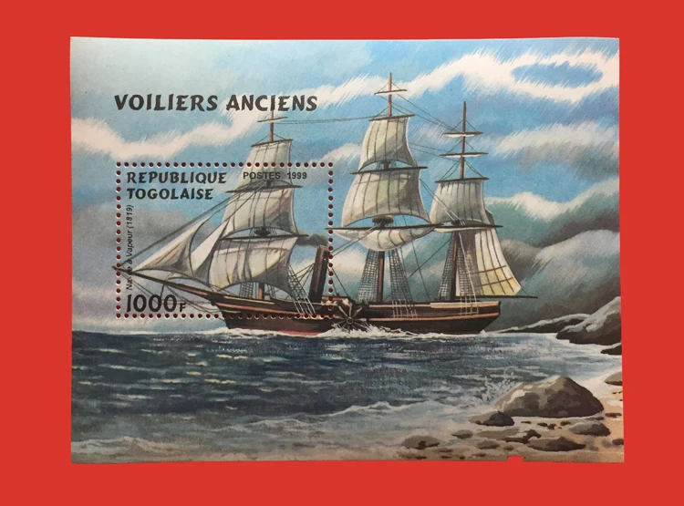 1 лист Новинка Tonga Post Stamp 1999 пляжная сцена Galleon сувенир печати на листе MNH | Дом и сад