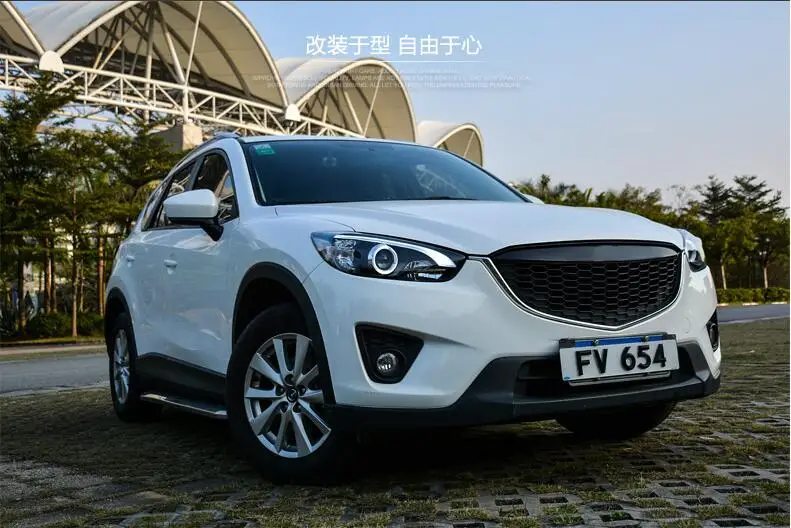 Автомобильный Стильный чехол на голову для Mazda CX-5 фары светодиодный фонарь DRL Объектив Двойной Луч Биксенон HID автомобильные аксессуары