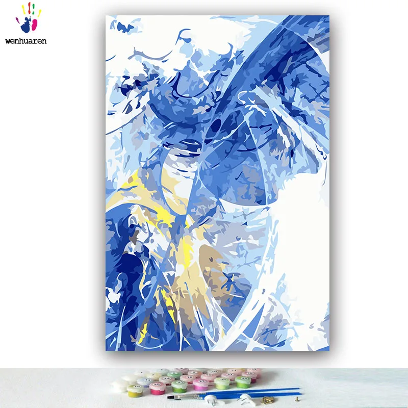 DIY colorings pictures by numbers with colors Abstract series Postmodernism picture drawing painting by numbers framed Home - Цвет: 4188