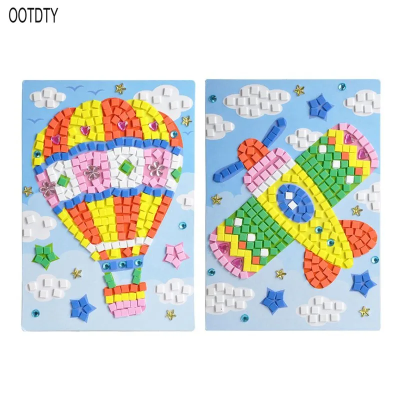 OOTDTY для детей DIY 3D мозаичная наклейка обучающая игрушка художественный липкий набор ручной работы