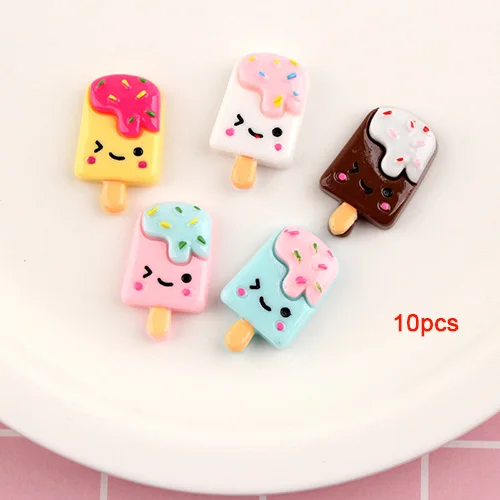 Multi-color 10pcs Счастливый обезьяна 5/10/15 шт./упак. Slime Подвески Игрушки мороженое дополнение поставки слаймов аксессуары DIY Декор муку пушистой Clear Slime - Цвет: Multi-color 10pcs