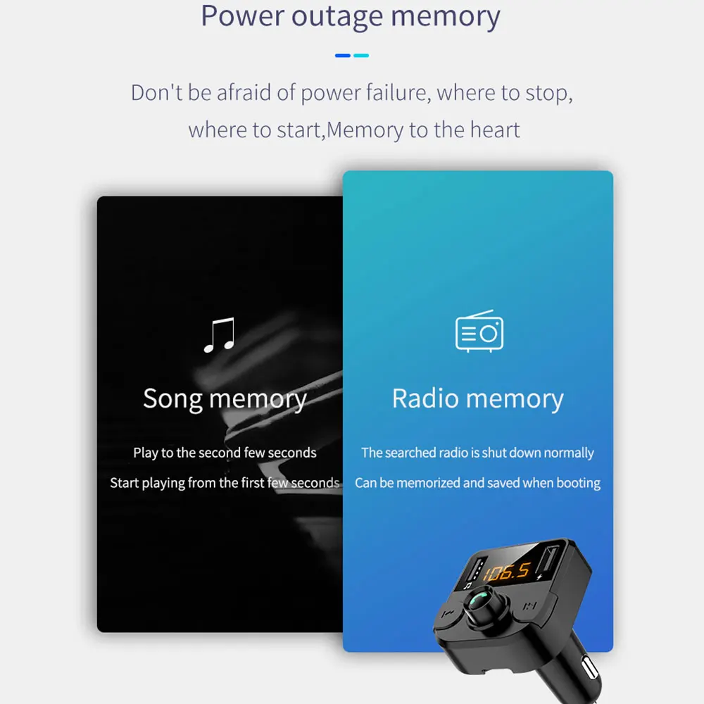 KISSCASE Dual USB Автомобильное зарядное устройство для iPhone 11 Pro мобильный телефон fm-передатчик Bluetooth Handsfree MP3 плеер телефон зарядное устройство в автомобиле