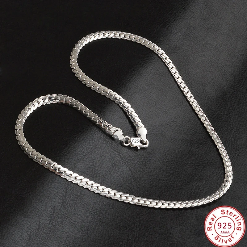 Цепочка для мужчин и женщин из серебра 925 пробы 5 мм|chain women|fashion jewelryjewelry fashion |