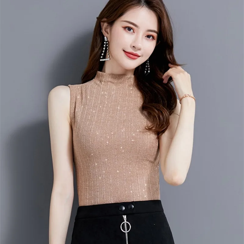 Korean Fashion Women Blouses Woman Sleeveless Blouse Shirt Plus Size Womens Tops and Blouses Blusas Mujer De Moda Camisas Mujer