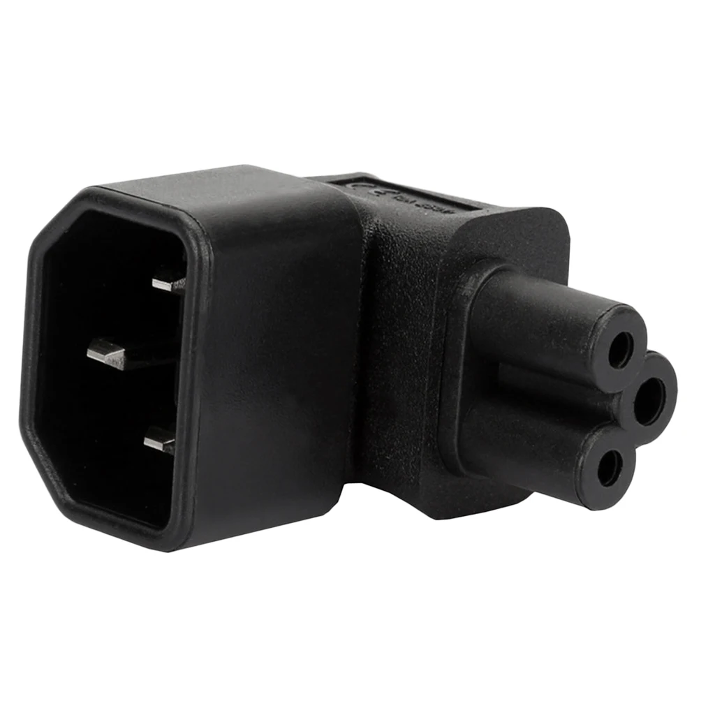 MagiDeal IEC320-C14 to C5 90 Degree Angle Angled Power Adapter Extension
