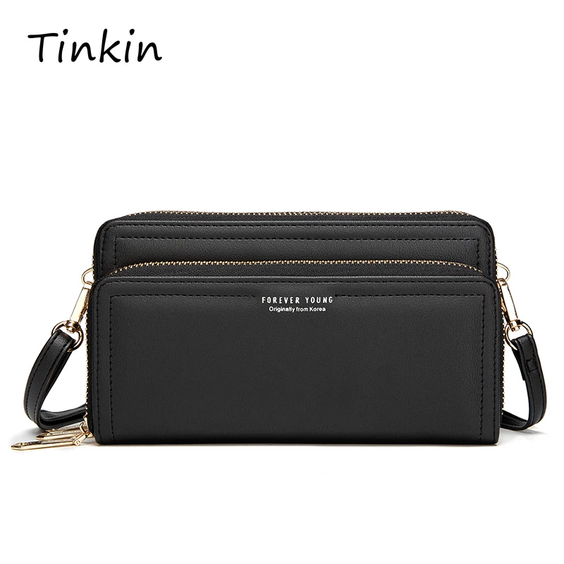 

Ladies Zipper Handbag Sling Bag Women Multi-card Large Capacity Portable Leather Long Wallet Purse Casual Organizer Wallets