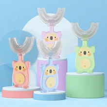 Children's Toothbrush U-shaped Child Toothbrush Soft Silicone Brush Kids Teeth Oral Care Cleaning Health Clean Tongue Dentistry