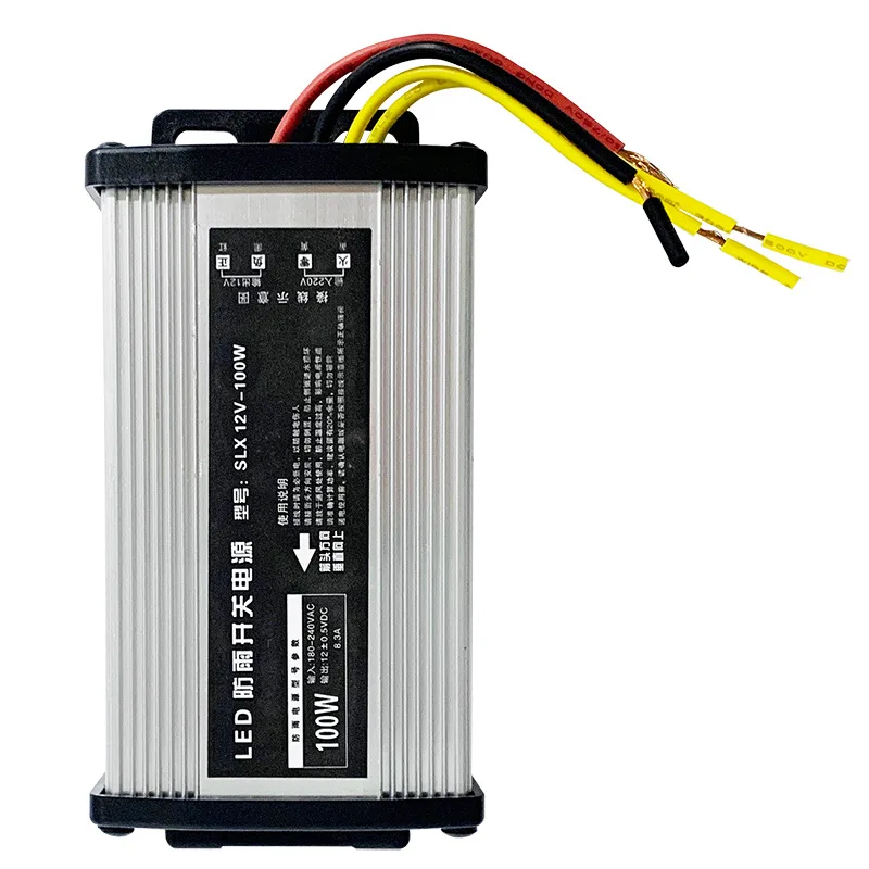 Водонепроницаемый непромокаемый переключатель источник питания 180V ~ 220V AC к 12V 8.3A