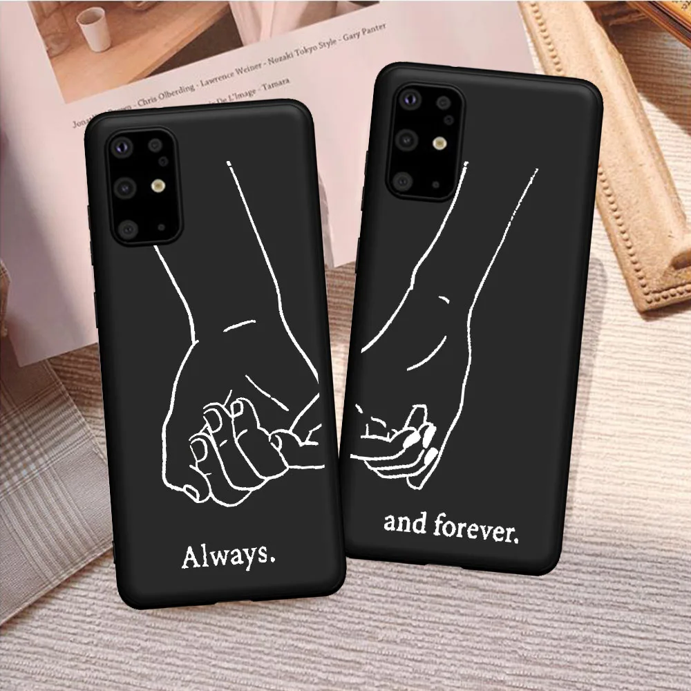 

Silicone TPU Phone Case for Samsung S6 S7 S8 S9 S10 S11 S11E Plus Note 8 9 10 Plus M10 20 30 40 Best Friends Finger Couple cover
