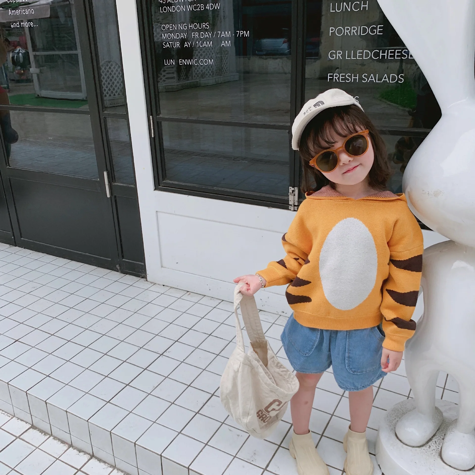 19 Autumn And Winter Men's And Women's Child Baby Three-dimensional Cartoon Animal Pullover Hooded Sweater Jacket Cotton Cute Co