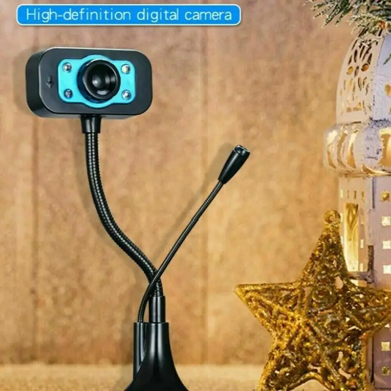 Usb Led Hd видео веб-камера Микрофон для компьютера ПК ноутбук Настольный микрофон