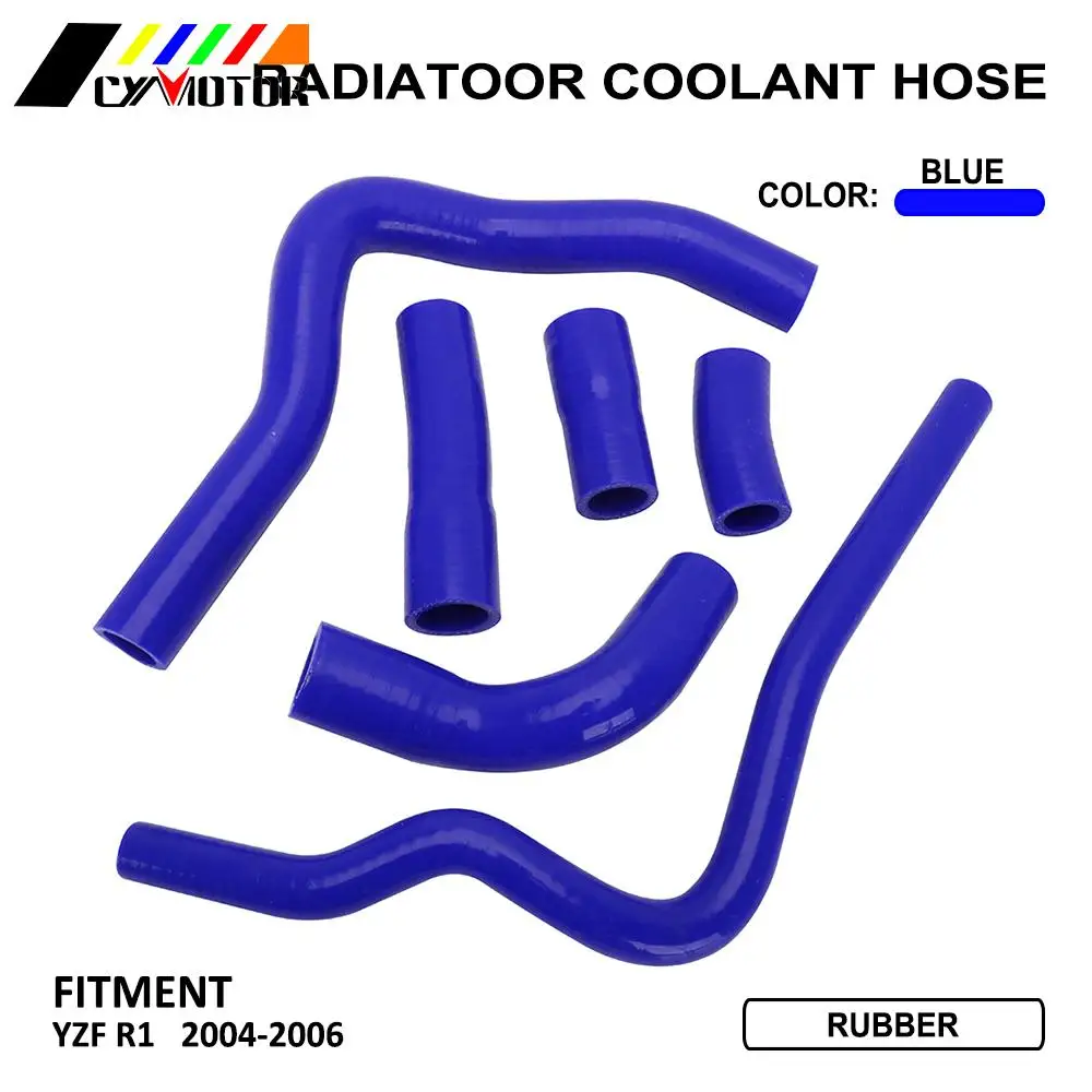 Двигатель мотоцикла силиконовый радиатор Нагреватель Трубка охлаждающей жидкости водяной шланг для YAMAHA YZF-R1 YZF R1 YZF1000 2004 2005 2006 уличный велосипед