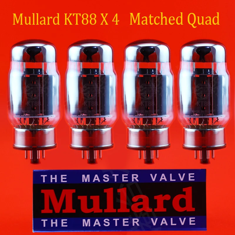 4 шт. Mullard KT88(6550, KT100, KT120) Электро клапаны вакуумные трубки совпадают quad для усилителя