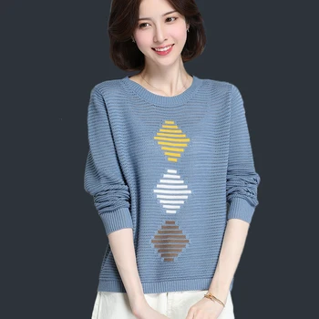 

Milk soft sweater bottoming female autumn and winter outer wear loose hollow knitted blouse short paragraph early new female tb