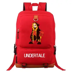 Новый Undertale рюкзак Sans студенческий школьный рюкзак, сумка для книг подростков плечи пакет сумка компьютер дорожные сумки