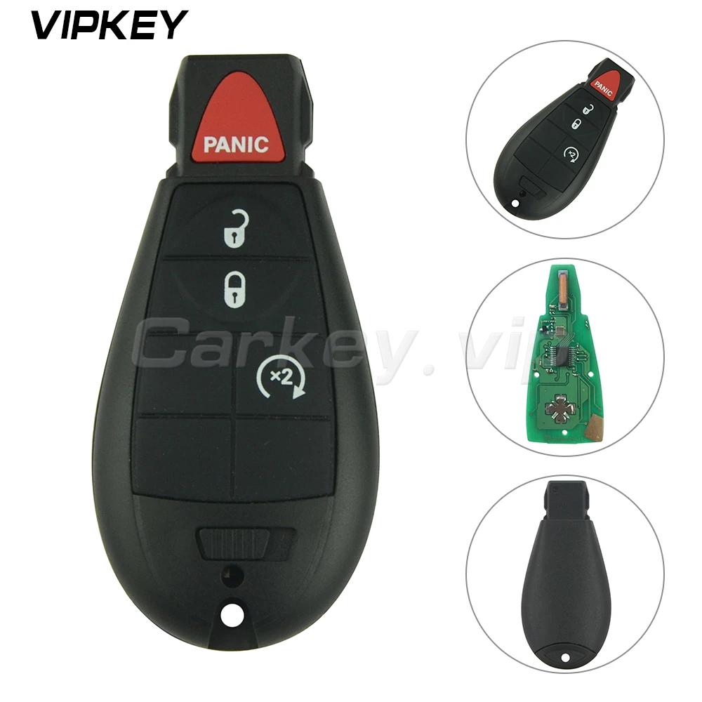 

Remotekey Car Remote Control Key IYZ-C01C Fob Fobik 433Mhz For Dodge Caravan Chrysler Town & Country Jeep 4 Button