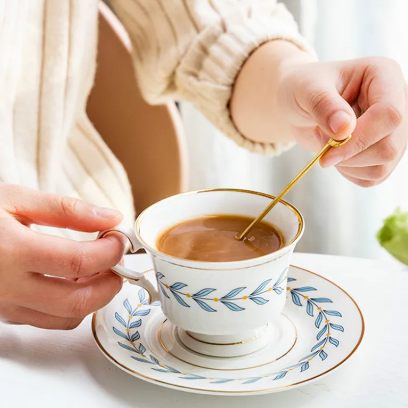 Женский креативный Набор чашек и блюдец роскошные забавные домашние молочные