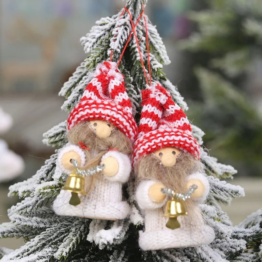 Новогодние куклы милый орнамент с рождественской елкой Noel Deco рождественские украшения для дома Navidad детский подарок#10
