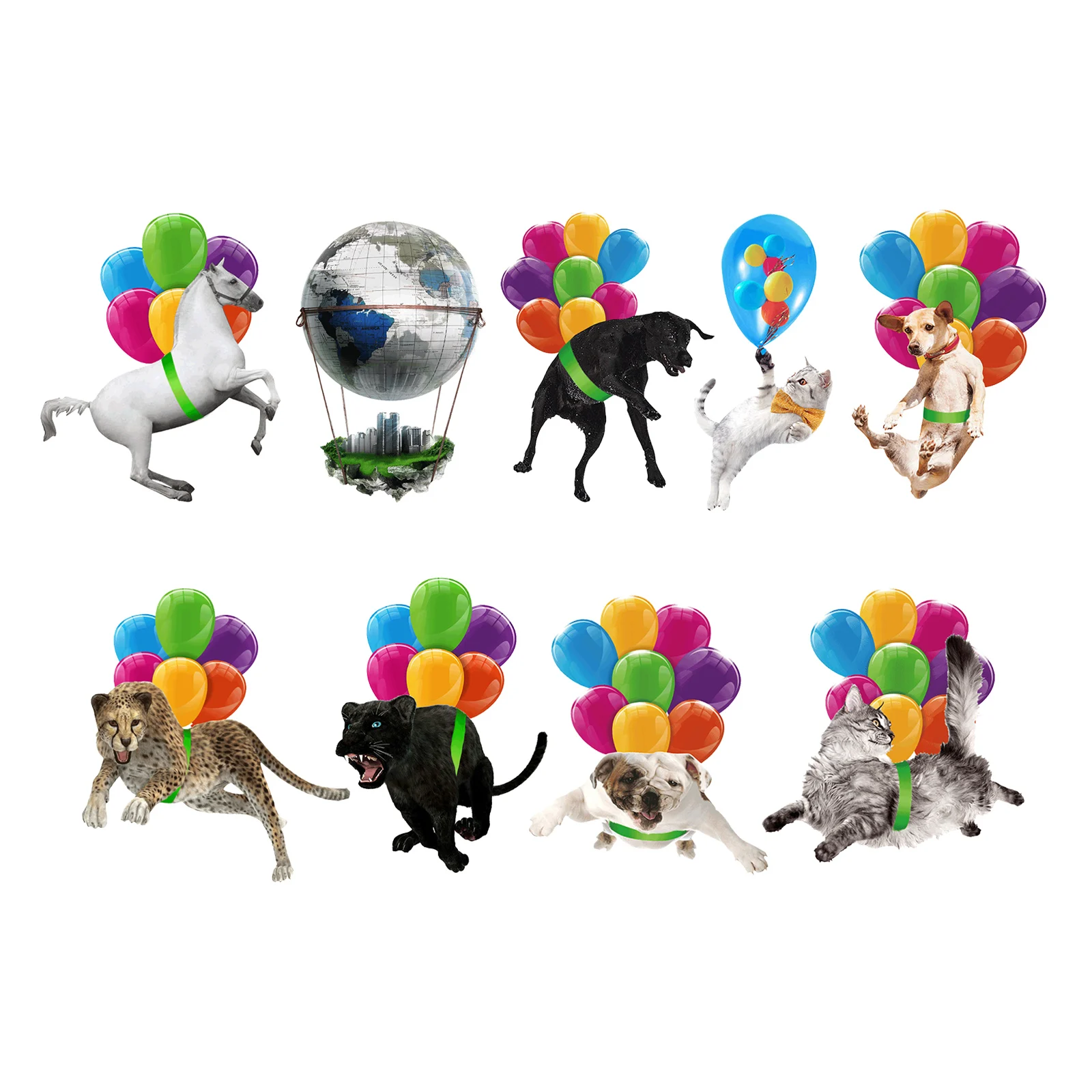 Balloon Car Hanging Ornament Decor Interior Pendent with Pendant Party Home Charm Gift | Дом и сад