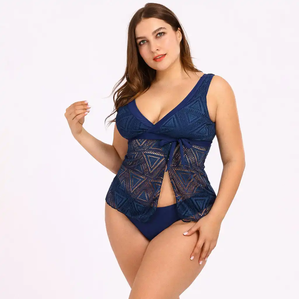 big breasted plus size swimwear