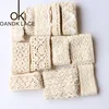 Cintas de red de encaje bordado de algodón Beige, decoración de tela artesanal, costura hecha a mano, 5 yardas por rollo ► Foto 1/6
