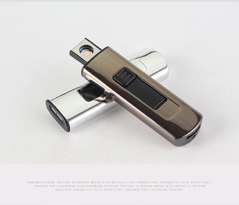 Креативная труба перезаряжаемая USB ветрозащитная беспламенная зарядка прикуриватель бездымный супер электронная зажигалка для мужчин