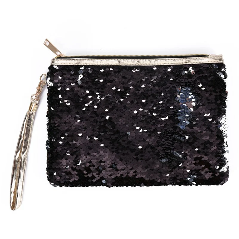 Creative Color Reversible Sequin Pencil Case Pencil Box Kawaii Pencil Bag Girls Children Pencil Bag School Office Supply