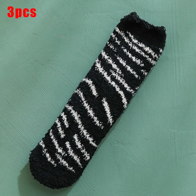 Newly Winter Cats Claws Cute Thick Warm Sleep Floor Socks Mid-tube Women Velvet Socks XSD88 - Цвет: 3