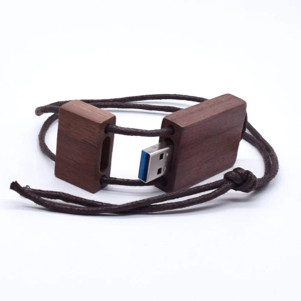 Деревянная usb-флешка с Rap, модная USB флешка, Personalizado, 64 ГБ, 32 ГБ, USB флеш-накопитель 3,0, флеш-накопитель, 16 ГБ, 8 ГБ, Cle, USB - Цвет: walnut USB 3.0