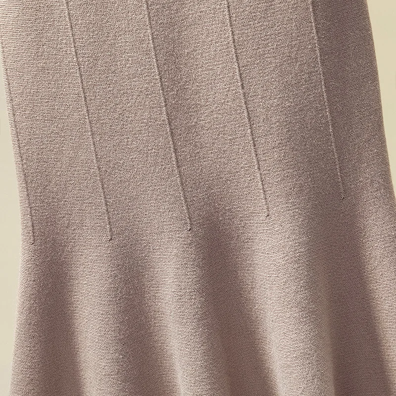 3xl Большие размеры Длинные юбки для женщин женские офисные осень зима faldas negras трикотажные длинные юбки "рыбий хвост" женские A5545