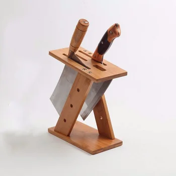 

Nan Bamboo Knife Holder Kitchen Knife Cutter Storage Rack Ventilation and Easy To Clean Knife Bag Chef Knife Bag Knife Storage