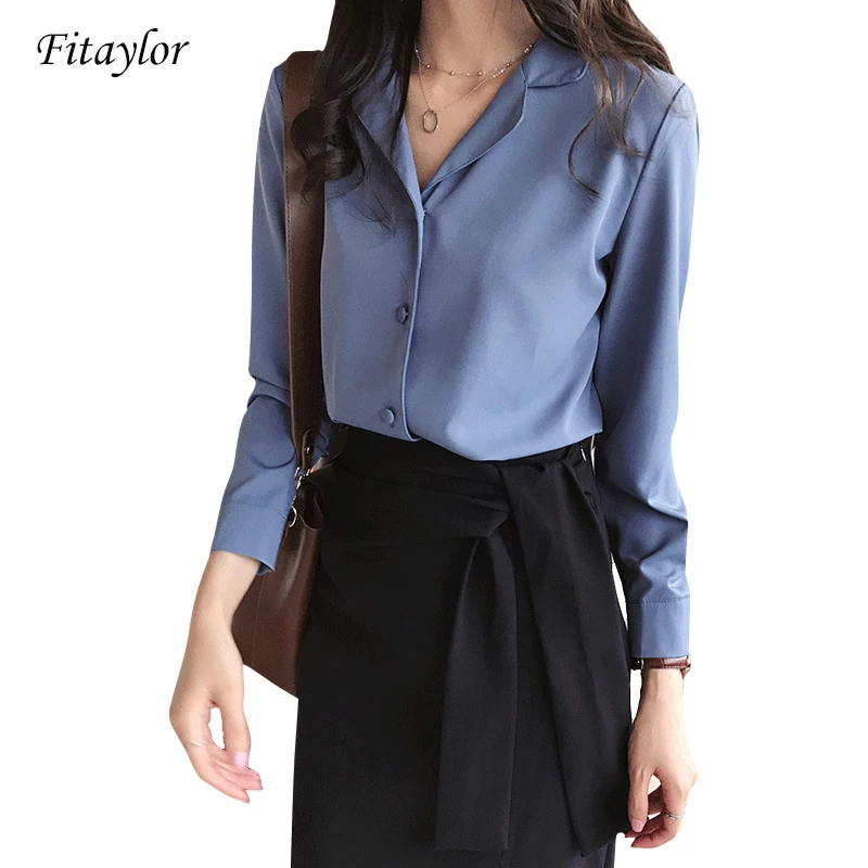 Женская блузка с длинным рукавом в Корейском стиле | одежда