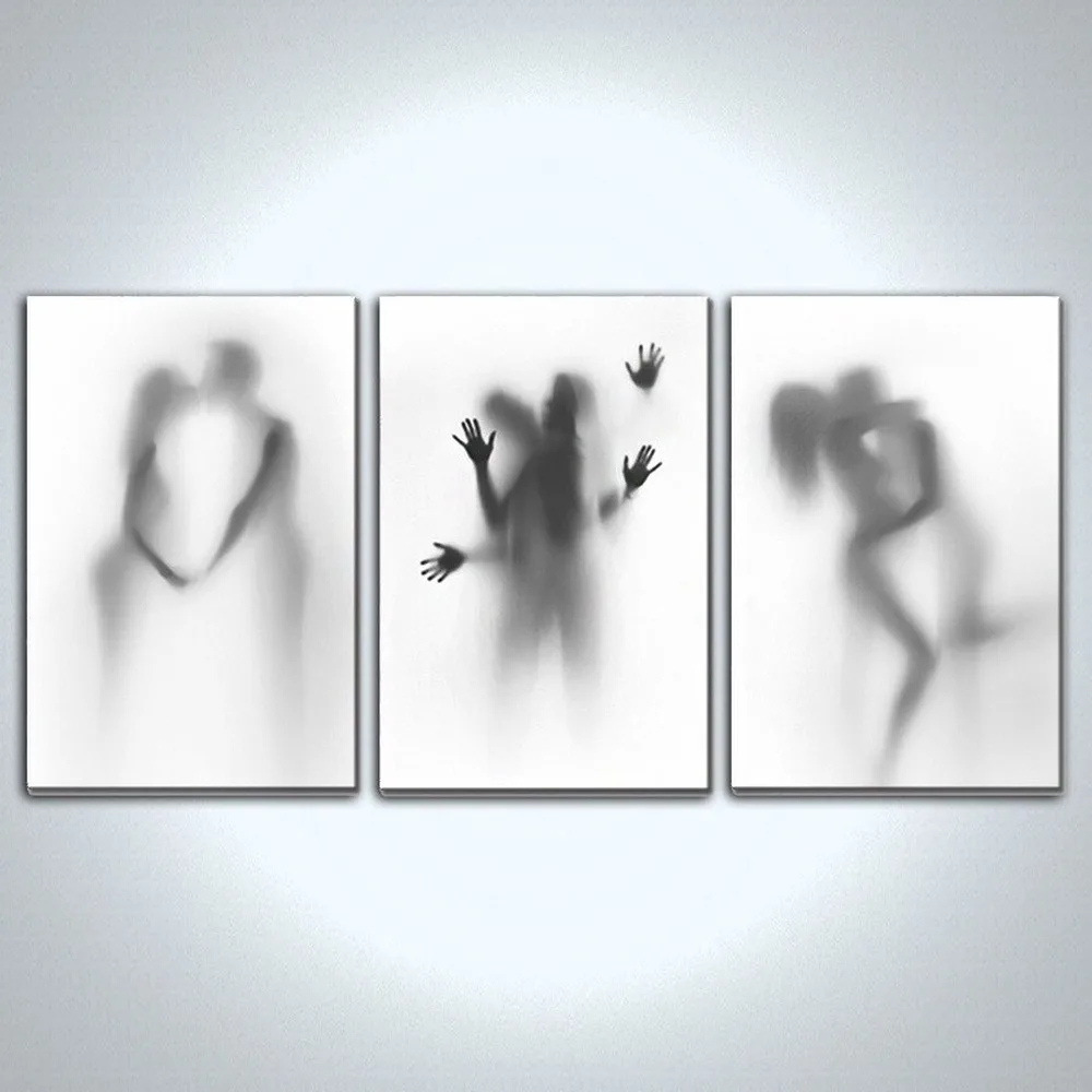 Abstract Mannen En Vrouwen Seks Canvas Schilderij Sexy Man En Vrouw Make Love Posters Slaapkamer Nachtkastje Decoratie Foto S