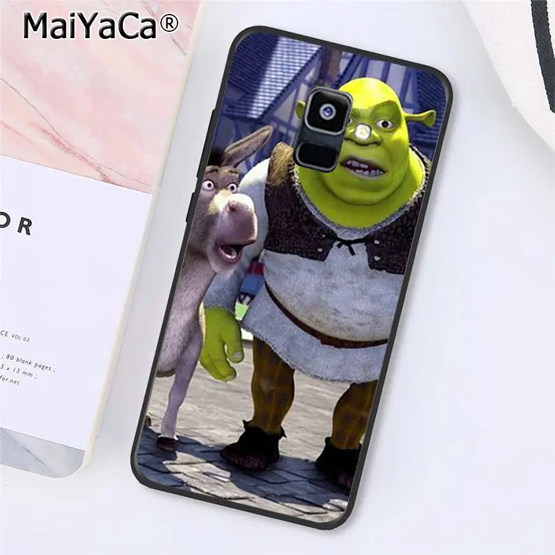 MaiYaCa мультфильм, значок из кинофильма "Шрек" Кун чехол для телефона для samsung Galaxy A7 A8 A6 плюс A9 A50 A70 A20 A30 A40