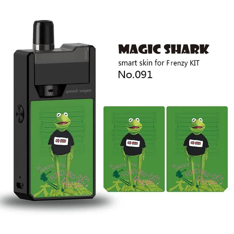 Magic Shark 2.5D стерео Флаг США Dragon Ball Star Sky Rick and Morty Наклейка Обложка Пленка чехол кожа для Frenzy KIT 090-100 - Цвет: 091