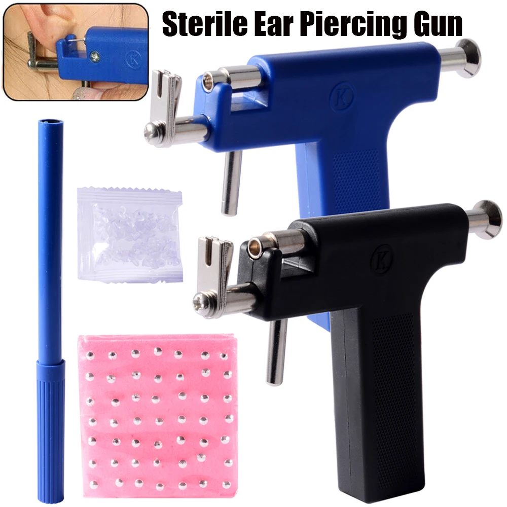 Professional Piercing Gun Tools Kit Ear Helix Lobe Piercing Tools Set No Pain Safe Sterile No