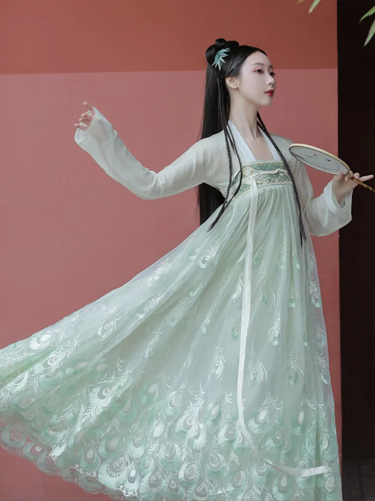 Китайский традиционный сказочный костюм Древняя китайская принцесса хан одежда Народный танцевальный костюм национальный костюм ханьфу наряд платье для выступлений на сцене DQS245