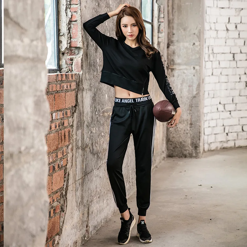 

Sports Set Women's Tennis Red Workout Clothes Long Sleeve Spring And Summer Fashion Quick-Dry Gym Loose-Fit Profession Running Y