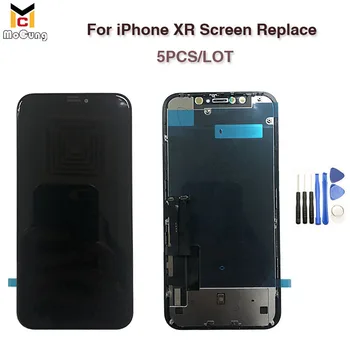 

5PCS/LOT OEM For iPhone XR LCD Screen Touch Digitizer Display With Good 3D Touch Assembly No Dead Pixel DHL Fast Shipping