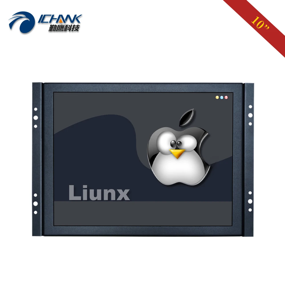 ZK100TC-59L/10 "zoll 800x600 HDMI USB Metall Fall Embedded Open Rahmen Unterstützung Linux Ubuntu Raspbian Debian touchscreen PC Monitor