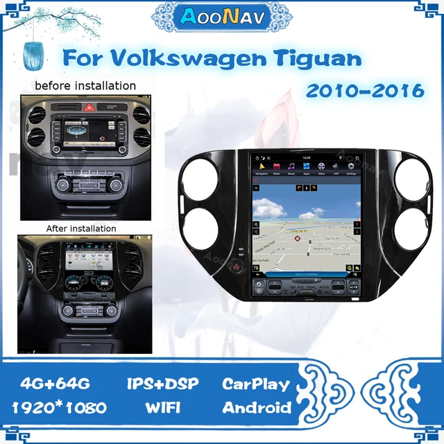 Car Radio For VW Volkswagen Tiguan 2010-2016 Android 12 Autoradio Tesla  Multimedia Stereo Audio Player GPS Navigation - AliExpress