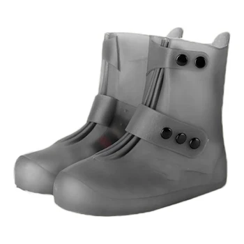 

Waterproof Rain Shoe Cover Non-slip Thick PVC Transparent Rain Boot Dustproof Shoes Covers TB Sale