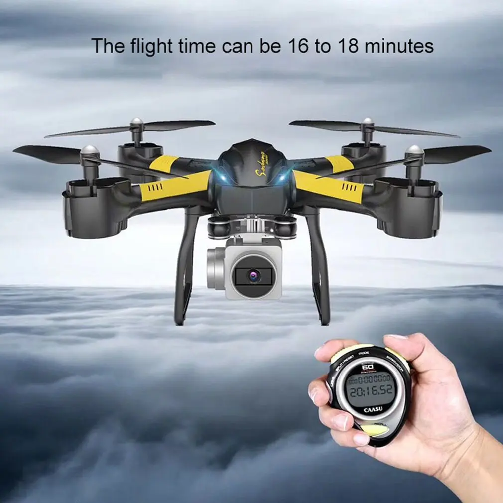 2MP Camera yellow S31 Мини rc Дрон Квадрокоптер игрушки с камерой 1080P длинная выносливость один ключ возврат высота холдинг Безголовый режим 6 оси гироскоп подарок - Цвет: 2MP Camera yellow