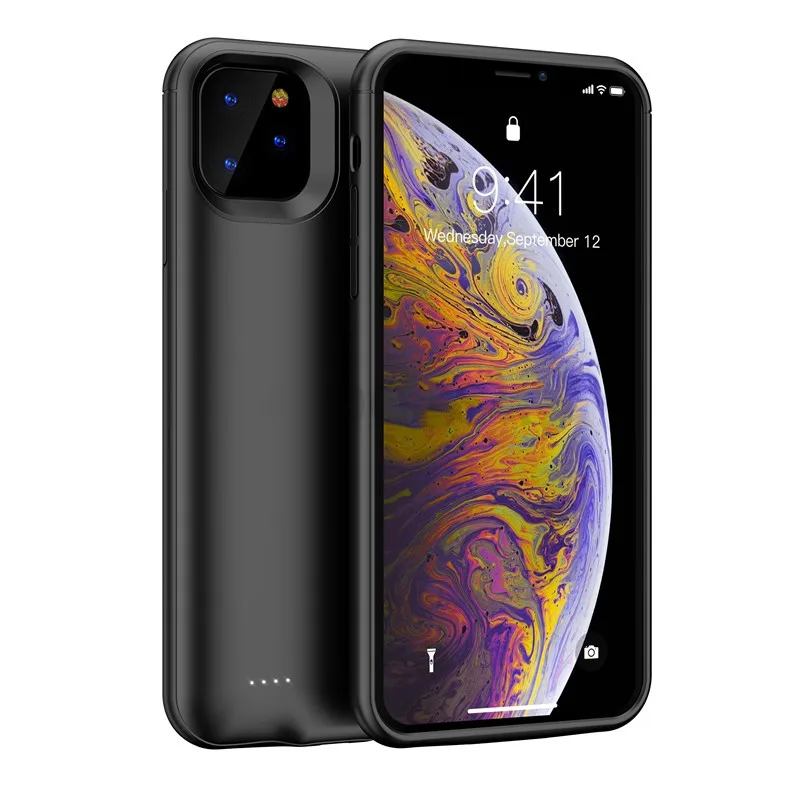 Для iPhone 11 Pro Max портативный внешний аккумулятор для iPhone 11 Расширенный чехол для аккумулятора телефона для iPhone 11Pro зарядное устройство Поддержка аудио