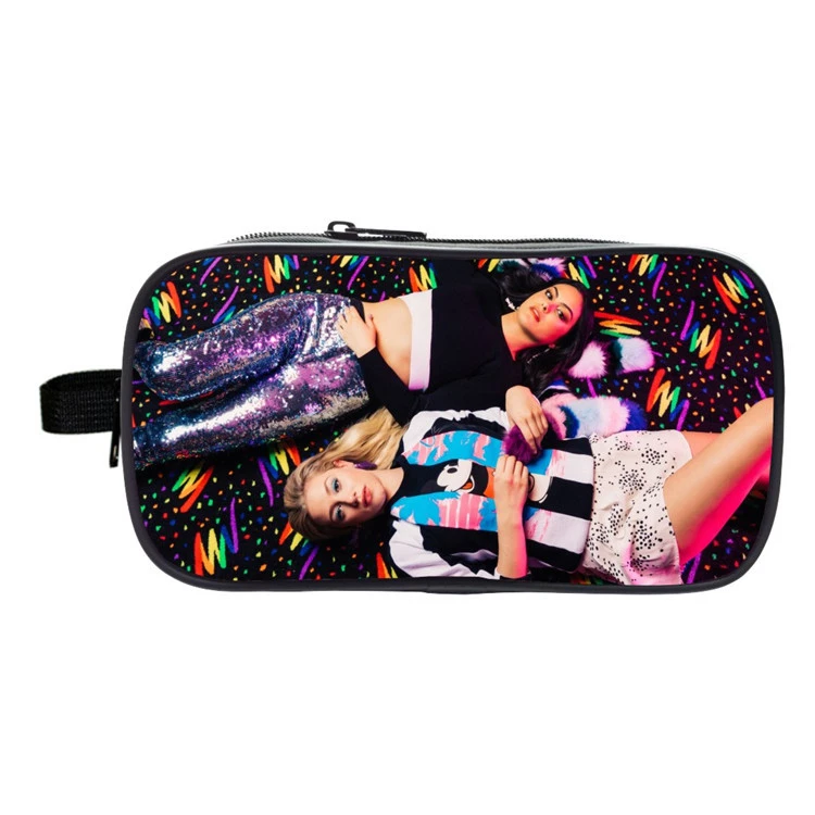 Макияж аниме Mochila ривердейл сумка напечатана 3D двойная молния Kpop для детские школьные принадлежности косметичка южная сторона змеи