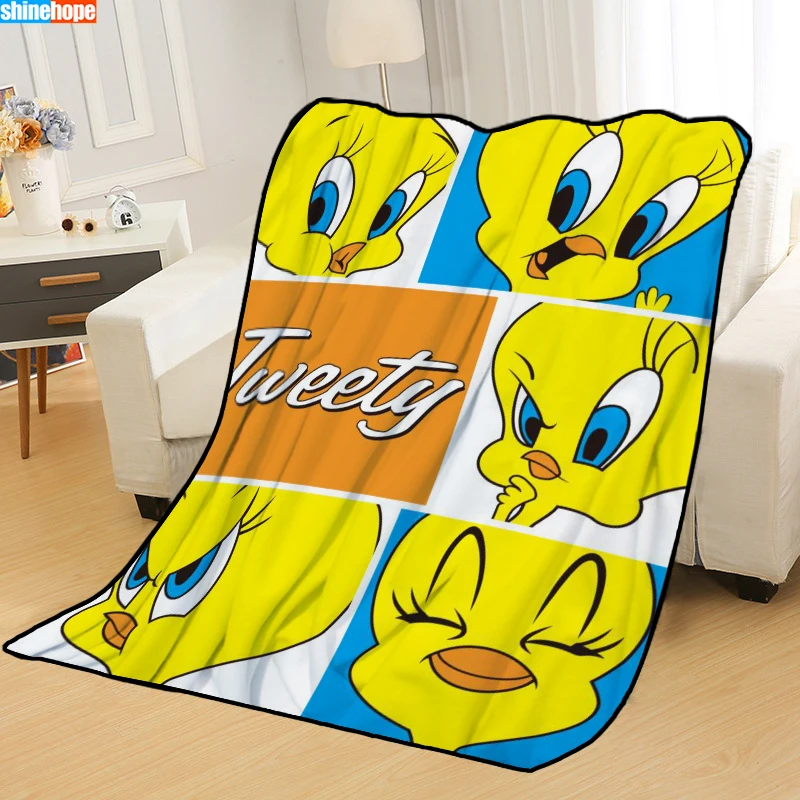 Одеяла на заказ, детское одеяло Tweety Bird, s, мягкое, TR, сделай сам, для украшения картины, для спальни, пледы, одеяло для путешествий - Цвет: 10